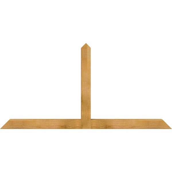 Ekena Millwork Portland Rough Sawn Timber Gable Bracket, Western Red Cedar, 72"W x 36"H x 4"D x 4"F, 12/12 Pitch GBW072X36X0404POR00RWR - main